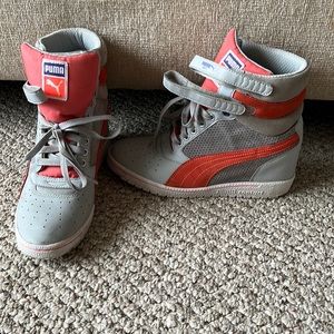 Wedge platform gym shoes